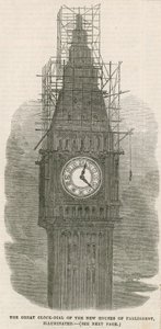La gran Torre del Reloj de las nuevas Casas del Parlamento