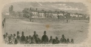 El gran partido de críquet en Lords Ground de English School