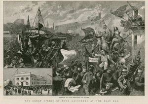 La gran huelga de los trabajadores portuarios en el East End de English School