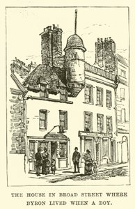 La casa en Broad Street donde vivió Byron cuando era niño