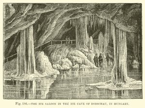 El salón de hielo en la Cueva de Hielo de Dobschau en Hungría de English School