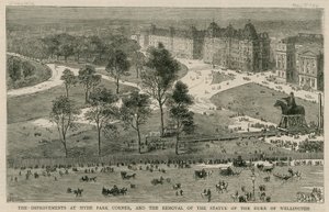 Las mejoras en Hyde Park Corner y la remoción de la estatua del Duque de Wellington de English School