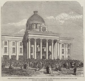 La inauguración del honorable Jefferson Davis de English School