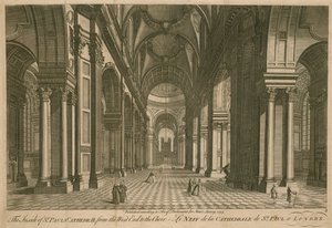El interior de la Catedral de San Pablo desde el extremo oeste hasta el coro de English School