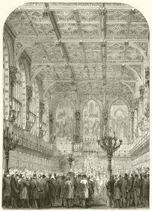 El interior de la Cámara de los Lores de English School