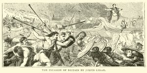 La invasión de Britania por Julio César de English School