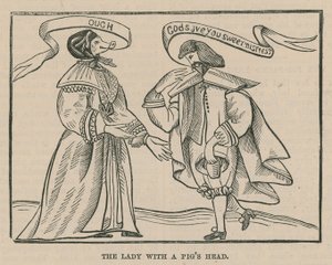 La dama con cabeza de cerdo de English School