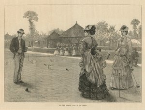 El último juego de croquet de la temporada de English School
