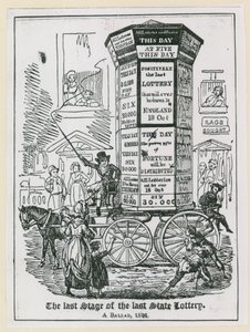 La última etapa de la última lotería estatal. Una balada 1826 de English School