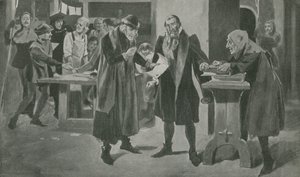 La última tribulación de Gutenberg, el impresor, al borde de la victoria de English School