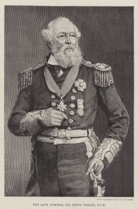 El difunto Almirante Sir Provo Wallis, GCB (grabado)