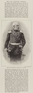 El difunto archiduque Albrecht de Austria (grabado)