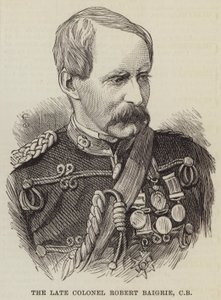 El fallecido coronel Robert Baigrie, CB (grabado) de English School