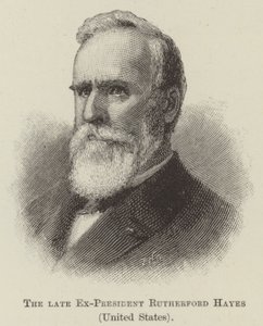 El difunto ex-presidente Rutherford Hayes, Estados Unidos de English School