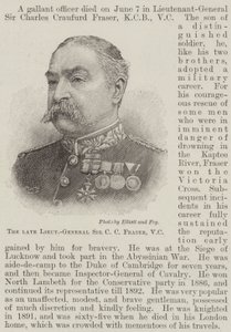 El difunto Teniente General Sir C C Fraser, VC de English School