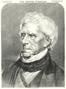 El difunto Lord Brougham (grabado) de English School
