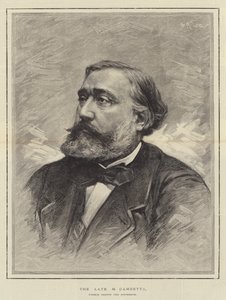 El difunto M Gambetta, Orador y Estadista Francés de English School