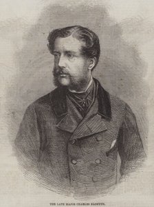 El difunto Mayor Charles Nasmyth (grabado)