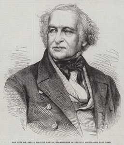 El difunto Sr. Daniel Whittle Harvey, comisionado de la policía de la ciudad (grabado) de English School
