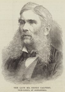 El difunto Sr. Henry Calvert, Vicecónsul en Alejandría de English School