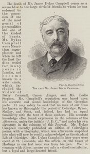 El difunto Sr. James Dykes Campbell de English School