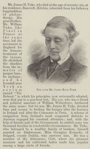 El difunto Sr. James Hack Tuke (grabado)