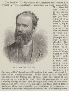 El difunto Sr. Jay Gould de English School