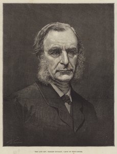 El fallecido Reverendo Charles Kingsley, Canónigo de Westminster (grabado) de English School