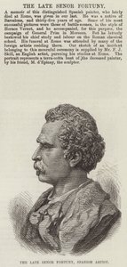 El difunto Señor Fortuny, artista español (grabado)