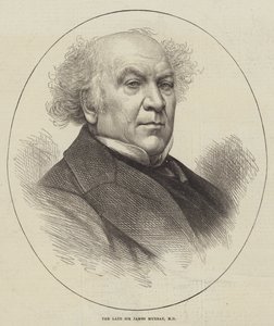 El difunto Sir James Murray, MD (grabado) de English School