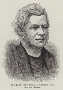 El difunto Muy Reverendo J S Howson, DD, Decano de Chester (grabado) de English School