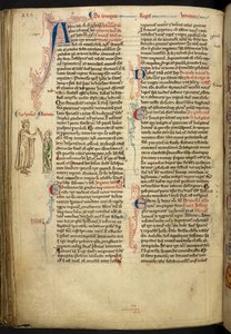 El matrimonio de Enrique III y Leonor de Provenza de la Historia Anglorum, Mateo París, MS Royal 14 CVII, f. 124.v, c.1250-59 de English School