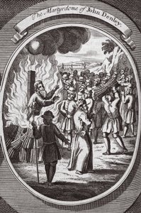 El martirio de John Denley, ilustración de 