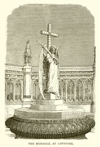 El memorial en Cawnpore de English School
