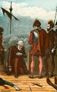 El mercader implorando la misericordia del almirante de English School
