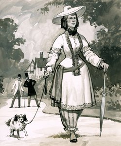La moda victoriana de mediados del siglo XIX para las damas que usaban pantalones bombachos fue inventada por una Sra. Bloomer de English School