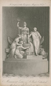 El monumento erigido en la Catedral de San Pablo