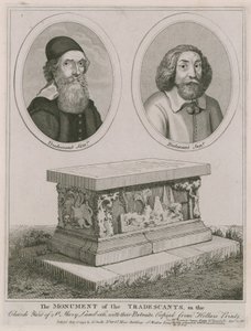 El monumento de los Tradescants en el cementerio de St Mary, Lambeth de English School