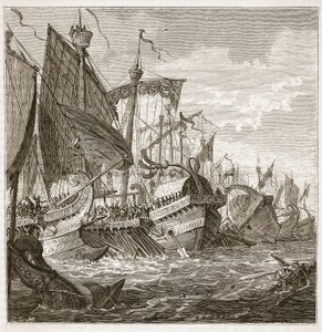 La batalla naval frente al Cabo Peloro de English School
