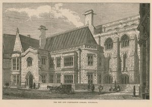 La nueva Biblioteca de la Corporación de la Ciudad, Guildhall, Londres de English School