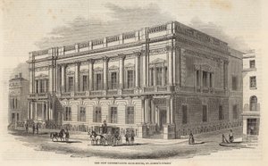 El nuevo Conservative Club House, St James Street, Londres de English School