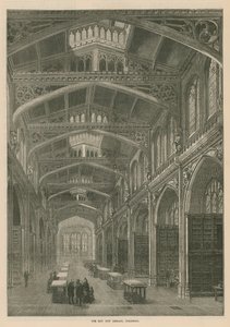 La nueva biblioteca de la ciudad, Guildhall, Londres de English School