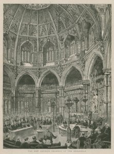 Las nuevas cámaras del consejo en Guildhall, Londres