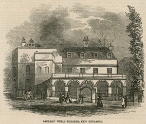 La nueva entrada al Teatro Sadlers Wells, Londres