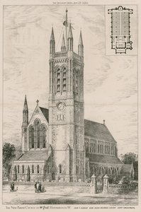 La nueva iglesia parroquial de San Pablo, Hammersmith de English School