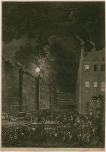 La noche de una iluminación, 29 de abril de 1802; Portman Square, Londres