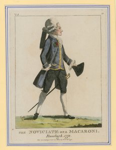 El noviciado de un Macaroni, Ranelagh, 1772 de English School
