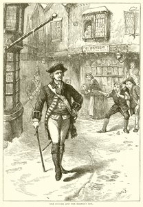 El oficial y el chico del barbero de English School