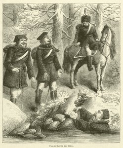 El viejo judío en la zanja (grabado) de English School