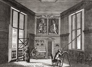 La antigua sala de observación, Greenwich, de A Short History of the English People por J. R. Green, publicado en 1893 de English School